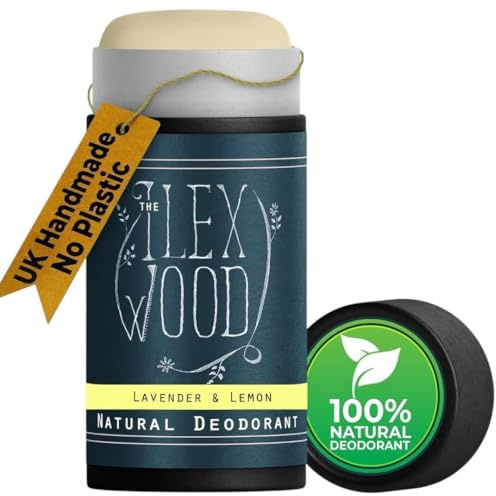 The Ilex Wood - Natürliches Deodorant mit Lavendel und Zitrone – 70 ml. vegan, plastikfrei, umweltfreundlich, tierversuchsfrei für Frauen und Männer, handgefertigt und frei von Aluminium.