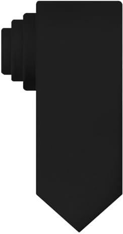 Mantieqingway Ties for Boys, Pre Self Solid Color Boys/Girls Ties, Neckties For Kids Wedding, Graduation, School Uniforms (Black)