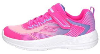 Skechers Microspec Advance - Sneaker da Ragazzo, Rete Multipla in Poliuretano Rosa Caldo, 12.5 UK Child