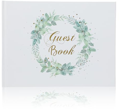 Libro degli Ospiti Matrimonio - Libro Degli Ospiti per Guest Book Matrimonio - 120 pagine 23x17.8 cm carta di alta qualità design semplice copertina rigida perfetto per matrimoni e anniversari