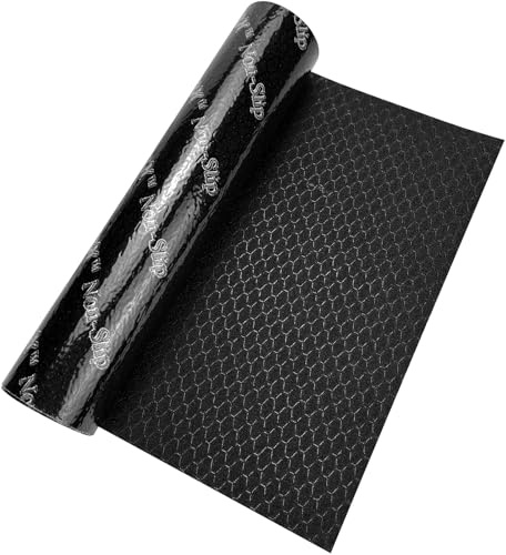 S&X Premium Skateboard Grip Tape - 9” x 33” (23cm x 84cm) Black, Single Sheet Hexagonal Pattern for Ultimate Traction