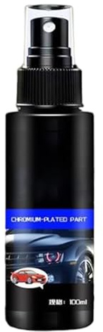 Abrillantador cromado | Abrillantador para motocicletas | Spray 300 ml para restaurar el brillo | Elimina arañazos óxido para llantas de coche metal Detailing Vehículos