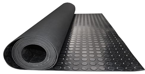 Heavy-Duty Non-Slip Rubber Garage Floor Mat, Waterproof Protection for Car Parking & Workshop, Extra Large Roll for Vehicle Underbody Care & Safety