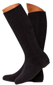 ORANDESIGNE Bottes D'été Femme Bottes Western Cowboy en Daim Boho Chic Motif Perforé Boots