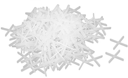 sourcing map 200stk Wand Boden Fliesen Kachel Kunststoff Kreuz Abstandhalter 1mm weiß DE de