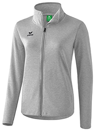 Erima Damen Basic Sweat Jacke (2071820), hellgrau melange, 42