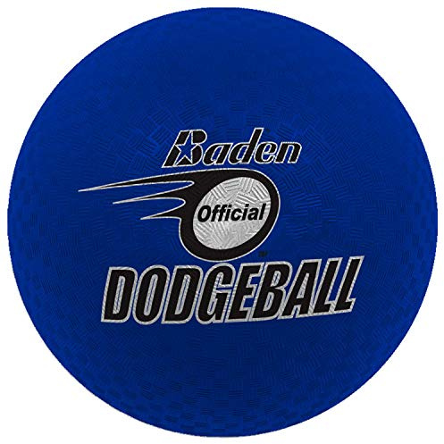 Baden Dodgeball – Soft Rubber 2-Ply Construction, Durable Indoor and Outdoor Ball – Excellent Grip, Multi-Purpose Sports Ball – Available in Sizes 7 and 8.5
