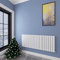Acezanble∣Horizontal Designer Flat Panel Radiator White 600x1428mm Double Panel Central Heating