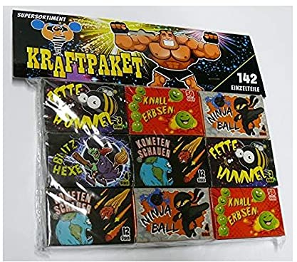 284 Teile Jugendfeuerwerk Kraftpaket Kat F 1 Jahresfeuerwerk