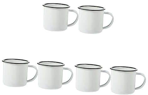 SOIMISS 3 Sätze Altes Retro-trinkglas Isolierflaschen Zusammenklappbar Esspressokaffeetassen Trinklernbecher Trinkbecher Trinkgläser Kleine Eisenbecher Campingbecher 2 Stücke * 3