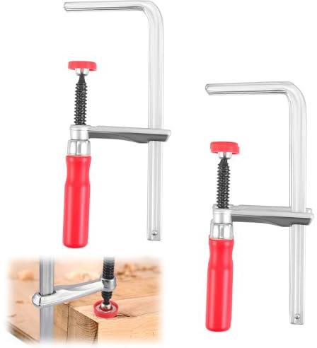 2 Pièces Serre Joint À Levier,Serre Joint Rapide Serrage,En Tout Acier,Avec Capacité De 160 Mm Et Profondeur De Gorge De 60 Mm,Serre Joint Menuisier MFT Force de Serrage de 220KG