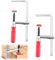 2 Pièces Serre Joint À Levier,Serre Joint Rapide Serrage,En Tout Acier,Avec Capacité De 160 Mm Et Profondeur De Gorge De 60 Mm,Serre Joint Menuisier MFT Force de Serrage de 220KG