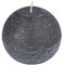 Homéa, Bougie Boule Ø10 x H9 cm Rustique Noir