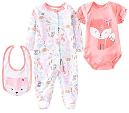 Reborn Girl Doll Clothes Red Fox Suit for 20- 22 inch Reborn Baby Doll Matching Outfit Accessories 3pcs