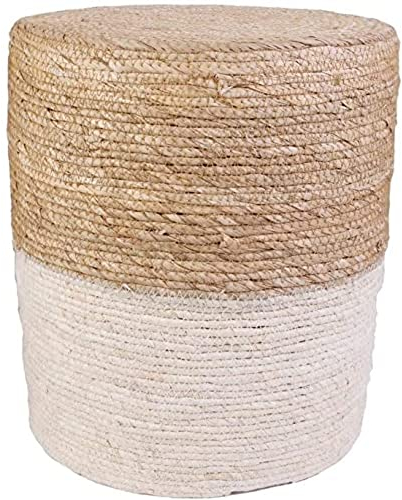 HOME DECO FACTORY Lagoon Sitzsack, 35cm x 35cm x 41cm, Beige/Sandblau