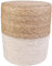 HOME DECO FACTORY Lagoon Sitzsack, 35cm x 35cm x 41cm, Beige/Sandblau