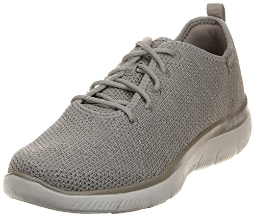 Skechers Herren Summits Sneaker, Taupe Strickborte, 42 EU