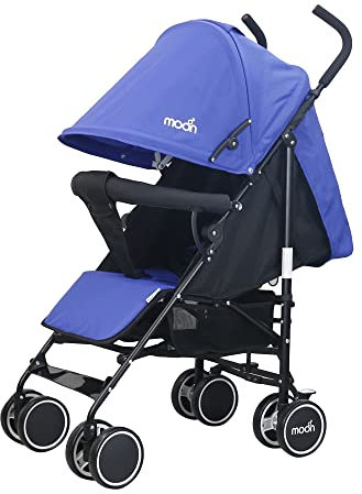 The Moon Brand™ Neo Plus Reis Buggy - Meerdere Zithoudingen - Comfortabele Handgrepen - Superlicht en Compact - Cyan Blue