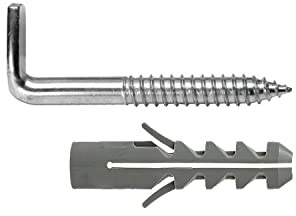 WOLFPACK LINEA PROFESIONAL Kit Sanitario Alcayata Con Taco Expansión Ø 12 x 60 mm. Fijación Calentadores/Termos De Agua