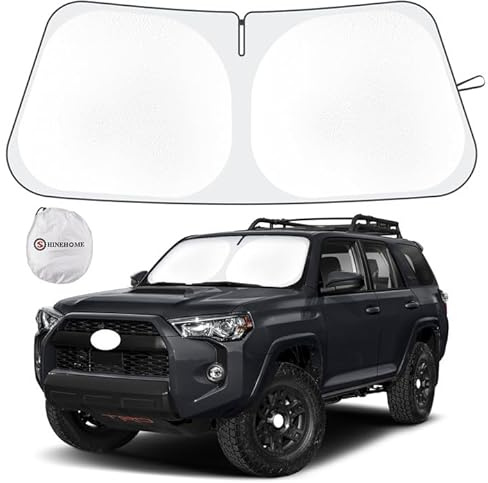 SHINEHOME Windshield Sun Shade for 2010-2026 Toyota 4Runner Sun Shade