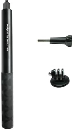 SHOOT Selfie Stick 45.2Inch/115cm Extension Invisible Monopod Compatible for Gopro Hero 13/12/11/10/9 for Insta 360 Ace pro X3 for DJI Action 4 3 2 for Akaso and Other Action Cameras
