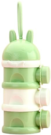 Shurzzesj Milk Powder Dispenser Container - 3 Layers Kids Snack Container | Portable Milk Can, Non-Spill Milk Powder Container, Formula Box