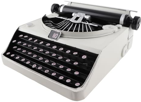 Keenso Machine à écrire, Machine à écrire Manuelle Modèle Vintage Vintage Fait à la Main Accessoires Rétro Anti-Stress Ornement Décor de Bureau pour Studios Bureaux