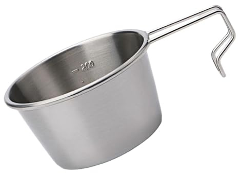 Illkjasfc 2. Ciotola da Campeggio 200 Ml Pentole in Acciaio Inossidabile per Viaggiatori con Zaino in Spalla E Picnic Ciotola Campeggio Portatile per L'escursionismo