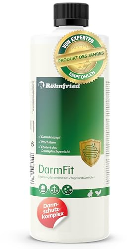 röhn Fried – darmfit – Complemento los alimentos con oligoelementos concentrado (5 ml/L Agua Potable) para aves: Gallinas, puten, Ganso, patos | immun Defensas Intestino y Salud (1000 ml)