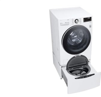 LG WM4200HWA 5.0 cu ft Front‑Load Washer, Steam Wash, Allergiene™ Cycle, Large Capacity, SmartThinQ® Wi‑Fi Enabled, White