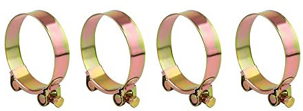 26–28 mm rostfritt stål rörklämma T-bultklämma kraftig slangklämma bensinklämmor för bilar, industrier, fartyg, hem, etc. 4 st