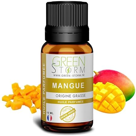 Huile PARFUMÉE Mangue 10 ML, Huile Essentielle - Diffusion, Cosmétique, Massage, Bain aromatique - DIY Bougie, Savon, Crème, Huile, Lotion - Peau Cheveux Green-Storm