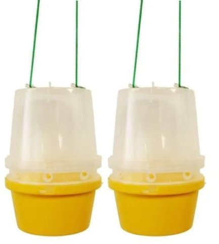 Wasp Traps Pack of 2 - Effective Wasp Catchers for Homes, Gardens, and Patios - Reusable, Chemical-Free Solution, Eco-Friendly Recyclable Plastic - Species-Specific - Outdoor Pest Control