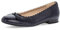 Gabor Damen Klassische Ballerinas, Frauen Flats,Moderate Mehrweite (G),Slip-ons,klassisch elegant,Ballerinen,Pumps,Midnight,37 EU / 4 UK