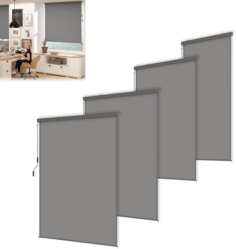 UISEBRT Toldo vertical de 180 x 250 cm para balcón y terraza, resistente a la intemperie y protección solar con manivela, estor vertical para exterior e interior, protección visual para balcón con