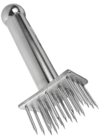 WEKADRIN Martello Inteneritore Carne in Acciaio con Aghi Multi- Strumento Robusto per Amollire Bistecca Pollo Maiale Maneggevole e Facile da Pulire