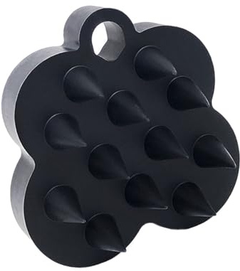 Spazzola per shampoo massaggiatore in pelle capella,Strumento di massaggio manuale in silicone con pettine,Spazzola per capelli per doccia, per donne, shampoo, doccia, lavaggio, pulizia, relax, bagno
