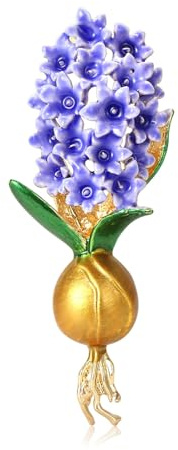 Legering hyacint blomma brosch kvinnors bröstbukett nål, Metall Zink Akryl