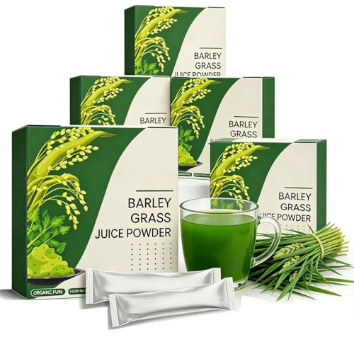 Rent korngräspulver, naturligt grönt supermat, rikt på klorofyll och antioxidanter, dagligt näringsämne, 30 portioner(5pcs)