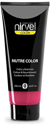 Nirvel NUTRE COLOR FLUOR Fresa 200 mL Mascarilla Profesional - Coloración temporal - Nutrición y brillo
