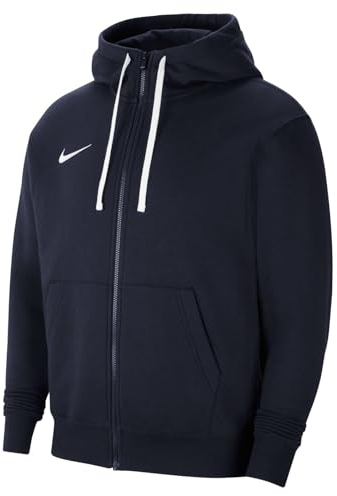 Nike Herren M Nk Flc Park20 Fz Hoodie Und Reißverschluss -Sweatshirt, Obsidian/White/White, S EU