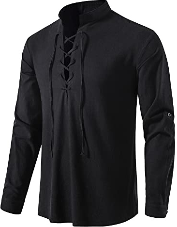 MakingDa Sudaderas con capucha para hombre, a cuadros, con botones, cómoda, ajustada, manga larga, con bolsillo en el pecho