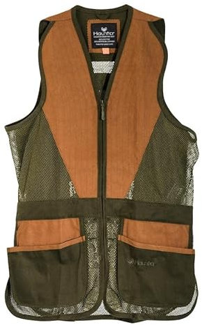 STEIGER HAUNTER Schießweste Jagdweste Braun Grün mit Mesh (as3, alpha, x_l, regular, regular)