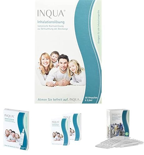 INQUA® Inhalationslösung + 20 Ampullen á 2,5ml + 50 Ampullen á 2,5ml +100 Ampullen á 2,5ml + 30 Ampullen á 3ml