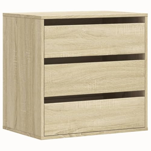 vidaXL Cajonera de Esquina Madera ingeniería Roble Sonoma 60x41x58 cm, cajonera, Armario de almacenaje, aparador, Mueble de almacenaje