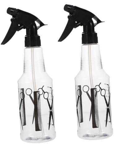 WOONEKY 2piezas Botellas Spray Pulverizador Vacías Pet Para Rociar Agua Duraderas Prácticas Transparentes Para Peluquería y Flores