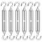 Tendeur Cable en Acier Inoxydable, 6 Pièces M6 Tendeur de Fil, Ridoir Robuste pour Câble, Réglable Crochet Ensemble, Utilisé pour Cordes à linge,Suspendre,Cable de Garde Corps