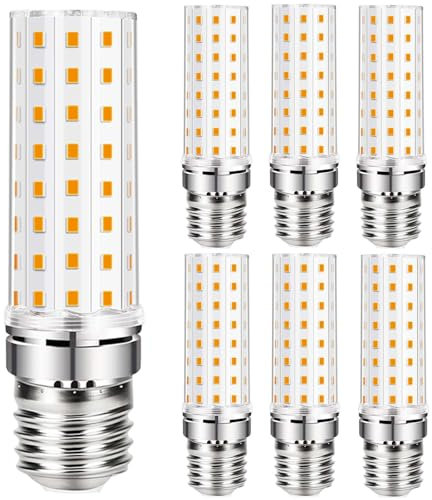 Vemfay Bombilla LED E27 Luz Calida 3000K 1760LM, 16W bombillas E27 LED, Equivalente a Bombillas Halógena de 160W, Lampadas Led Maiz Bombilla Ahorro de Energía, AC 220-240V, Pack 6