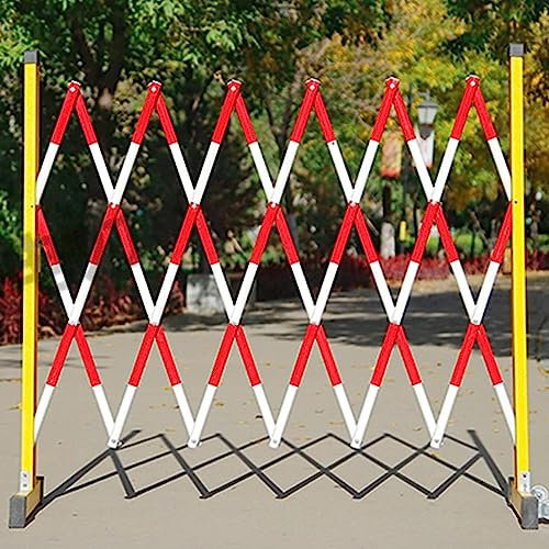 Barricada Plegable, Valla Retráctil Aislante, Desmontable, para Zonas Concurridas Y Aeropuertos (Amarilla, 1,2 X 4 M)