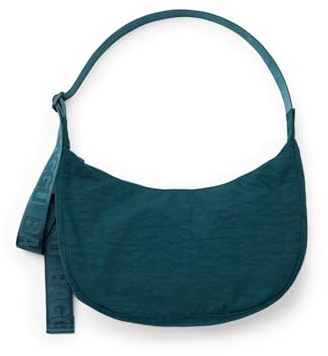 BAGGU Medium Nylon Crescent Bag - Deep Sea